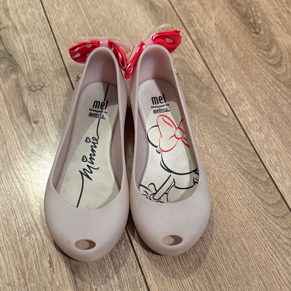 Melissa x Minnie Pink Jelly Bow Flats